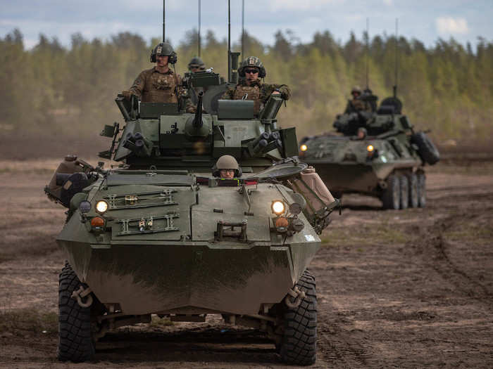 US soldiers and Marines were on the same side for the initial phase of force-on-force training. Later, the Marines partnered with the opposing Finnish force, providing more grist for their inter-service rivalry.