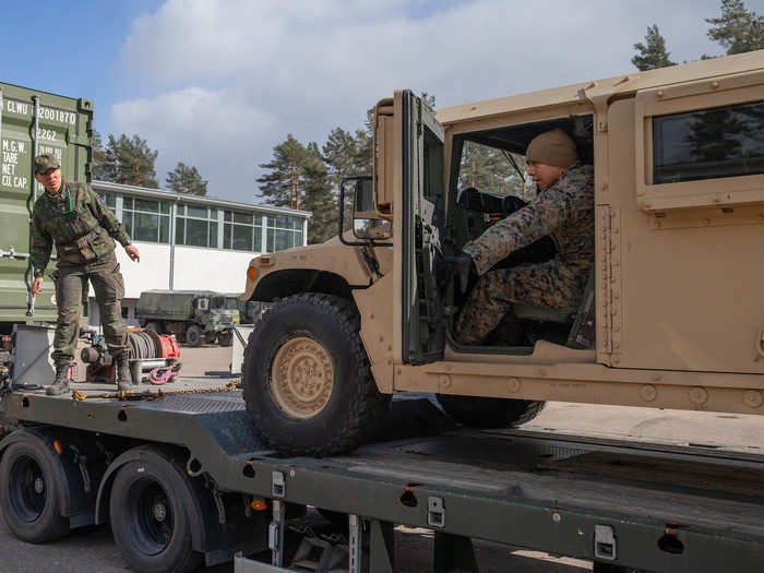 While there was just one Marine M1A1 Abrams tank platoon last year, "this year