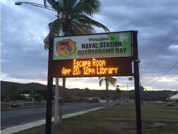 When Mirk visited the base earlier this year, the local library was hosting an Escape Room — "not ironically," she noted.