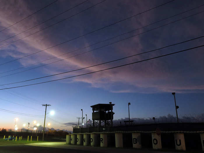 The base is home to about 6,000 people, which includes members of the US Navy, the 40 prisoners in the detention camp, and the 1,800 troops and contractors that operate it.