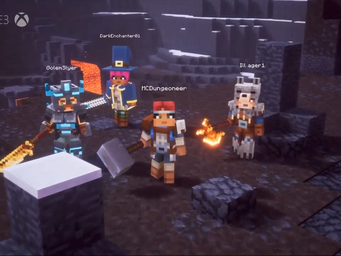 "Minecraft Dungeons" will launch in Spring 2020, with similar gameplay to "Diablo" and "Gauntlet Legends."