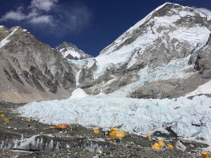 Base Camp sits at an elevation of 17,600 feet, which is high enough to cause health complications. On his second day there, Crystal developed a dangerous lung problem and used his medical expertise to save his own life.