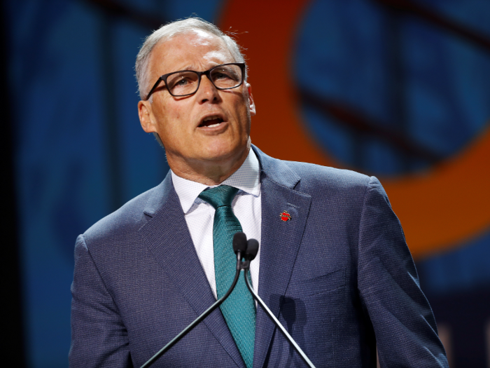 Washington Gov. Jay Inslee: 47%
Women voters: 38%, Male voters: 54%