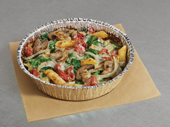 Build your own pasta dish or try the pasta primavera