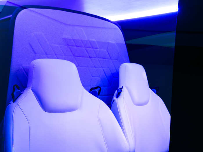 The seats look more at home in a luxury SUV than a traditional helicopter.