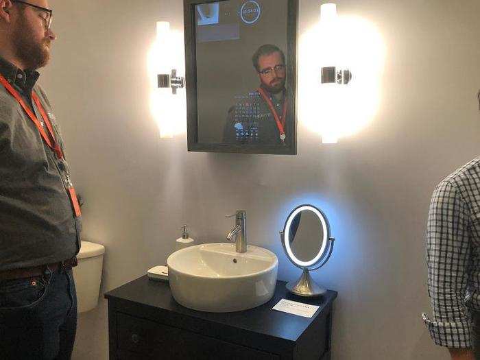 Intel is also working on a smart mirror, which can look at your face, decipher your mood and have Alexa play you appropriate music.