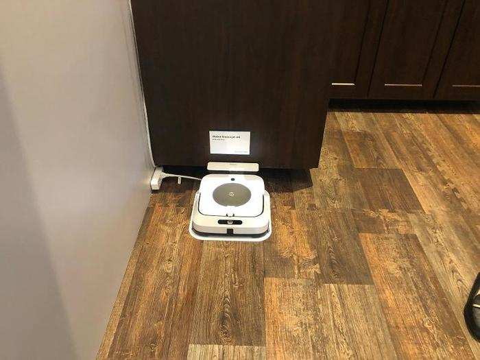 Or the Alexa iRobot Braava Mop, which will wash the floor. You can use Alexa to tell it to clean up a spill in the dining room.