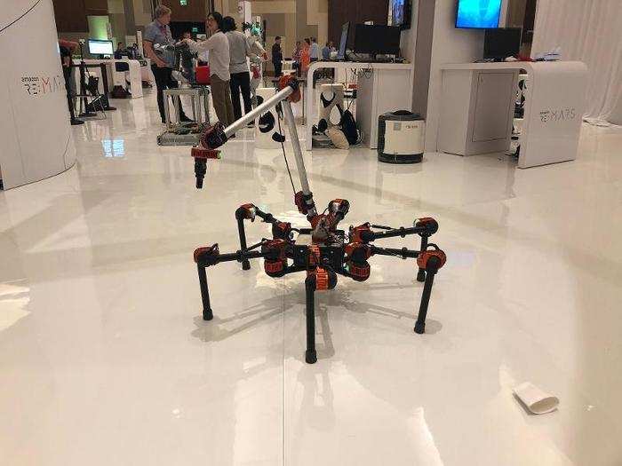 Then there was this creepy spider-looking robot.