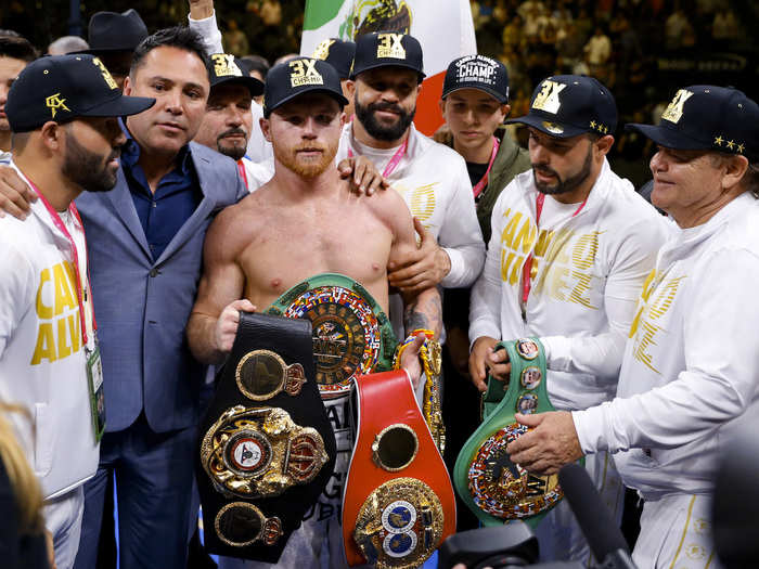 1: Middleweight boxing champion Saul "Canelo" Alvarez made $94 million.