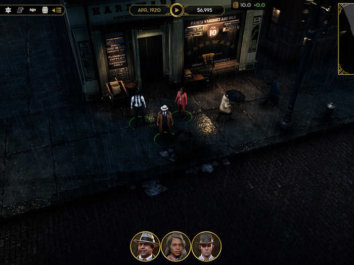 "Empire of Sin" is a noir-themed strategy game set in prohibition-era Chicago.