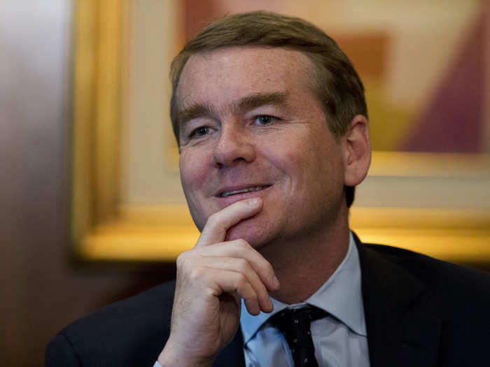 Sen. Michael Bennet of Colorado, the lowest-ranked senator, was ranked higher than 41% of other ranked candidates.