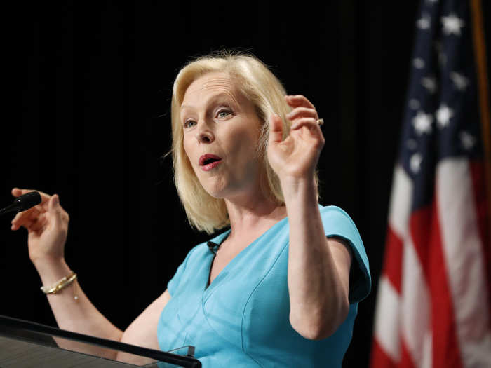 Sen. Kirsten Gillibrand of New York was ranked higher 42% of her matchups in rankings.