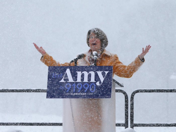 "Snowman(woman)!" Amy Klobuchar