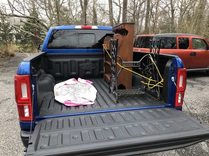 3. The versatile, lined short-box and bed. The SuperCrew configuration that I tested sported a 5-foot bed, but the Ranger can be had with a two-door cab and a 6-foot bed. I used the Ranger for both a run to Costco and to transport some furniture about 120 miles.