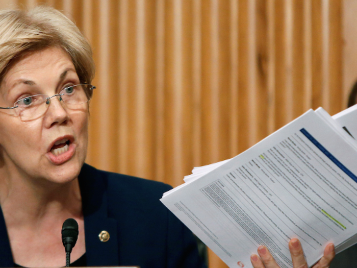 Sen. Elizabeth Warren of Massachusetts.