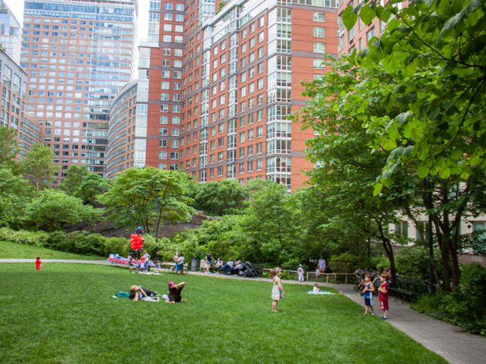 I was surprised by the amount of green space I found in Tribeca.