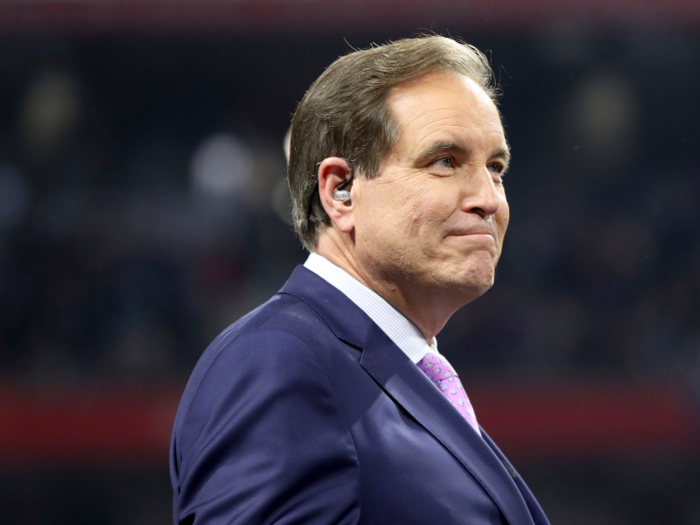 Olympic host Jim Nantz reportedly makes $5 million a year.