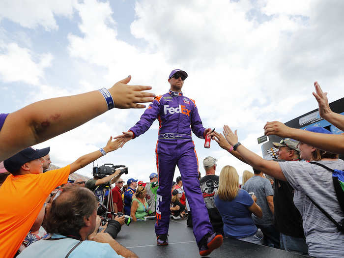 9. Denny Hamlin makes an estimated $14.6 million (€13.0 million)