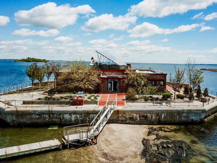 The current owner spent nearly a decade renovating it and installed windows, wiring, and walls with corrosive-resistant materials to protect the home from water and storms.