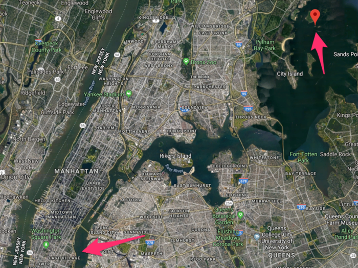 Pea Island and Columbia Island are about 30 minutes from Lower Manhattan by boat.