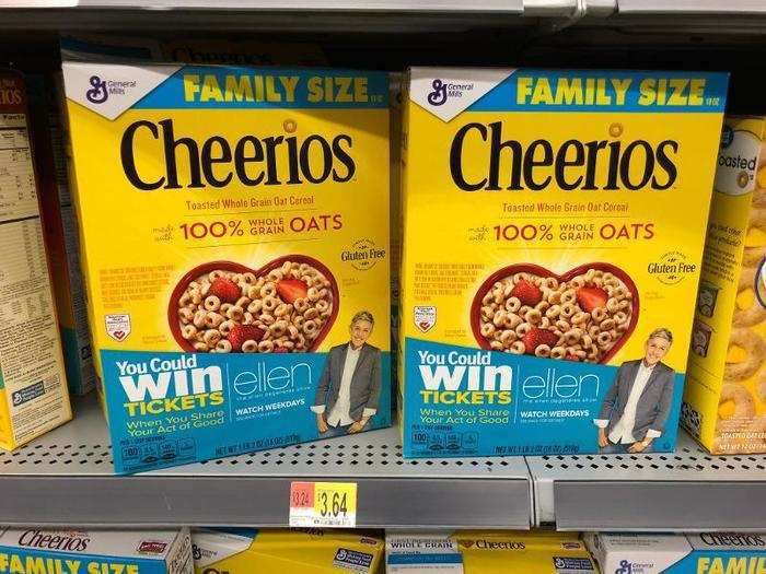 Both stores also offered family sized boxes of different cereals ...