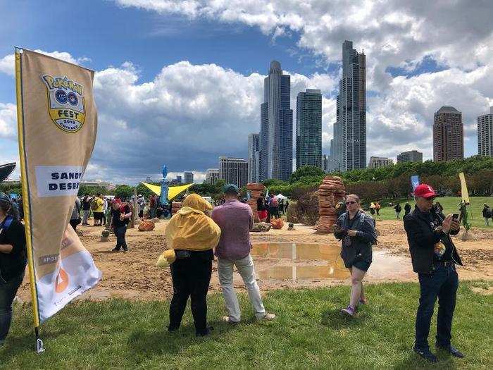 The final habitat I visited was called the "Sandy Desert." This was located at the South entrance of the park, and it was placed on top of pre-existing baseball fields.