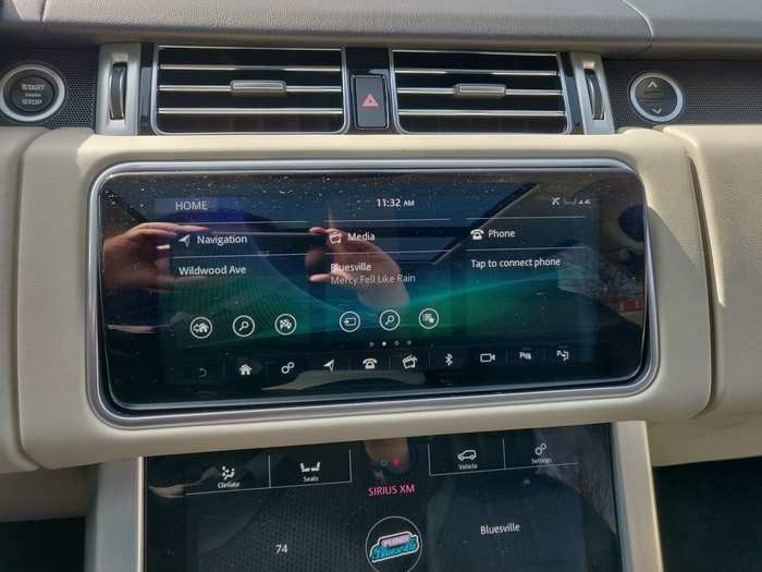 The dual screen can be configured to display different functions. Everything works, from GPS navigation to Bluetooth and device connectivity, but the tiled interface has a learning curve. The Meridian audio system sounded superb