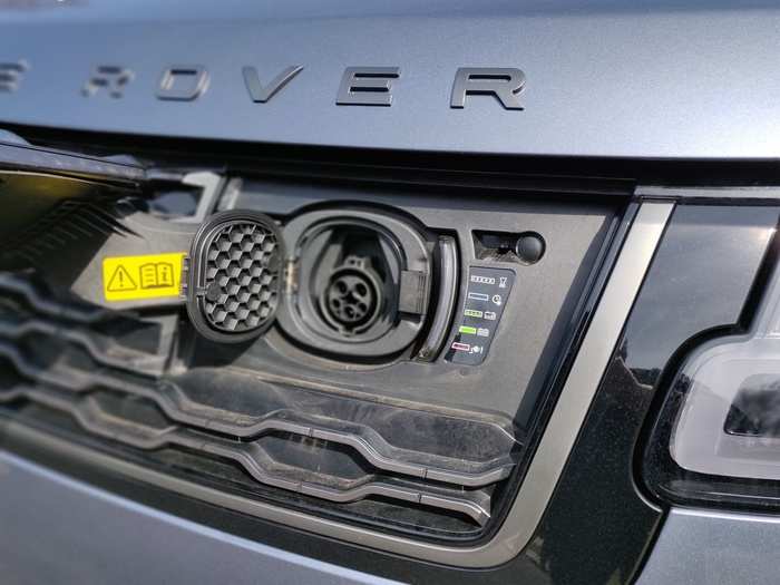 The charge port is located under a hatch in the front grille.