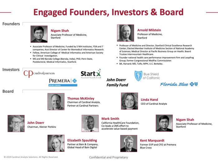 The company then points to its two Stanford founders and board members like John Doerr and Bain