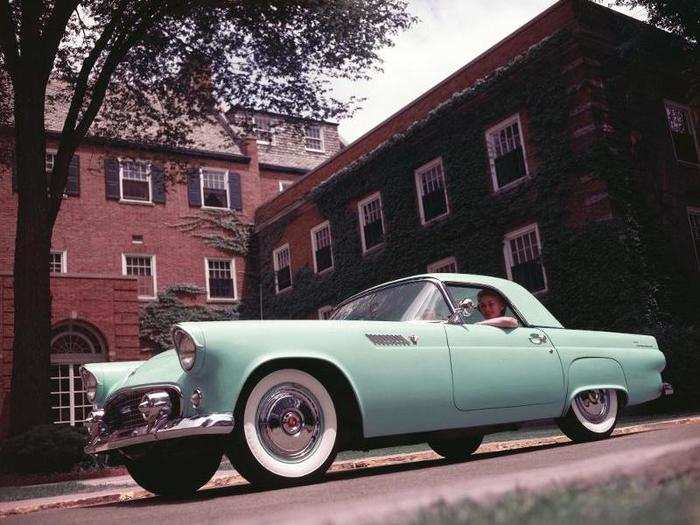 The Ford Thunderbird. Ford fired back at the Chevy Corvette with its own stylish American take on the roadster.