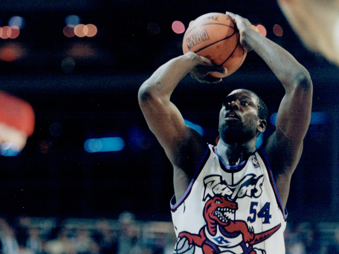 Ed Pinckney spent one season with the Raptors. He participated in the first tip-off in Toronto Raptors franchise history facing off against Yinka Dare of the New Jersey Nets on November 3, 1995. Pinckney retired from basketball in 1997.