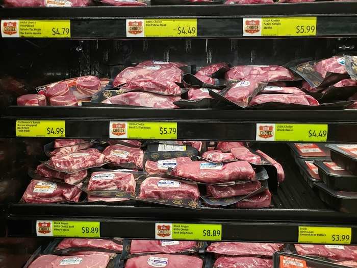 I soon found my first notable victory for Aldi — you can get Black Angus ribeye steak for $8.89. That