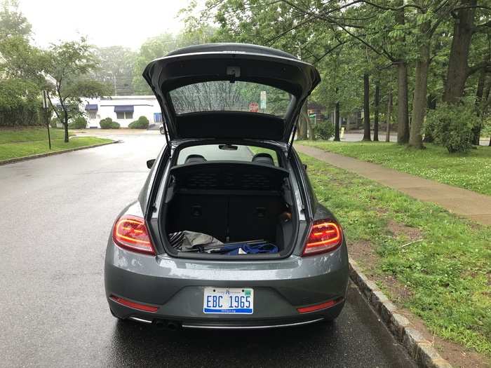 Opening the hatch reveals the 15-cubic-foot cargo area. It sounds good on paper ...