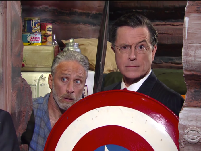 In July 2016, Colbert and Stewart reunited again to unleash a "surprise" guest.