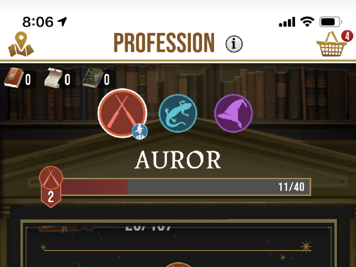 There are even professions, with their own strengths and weaknesses: I chose to be a Dark Wizard-hunting Auror, which carries a weakness to magical beasts. As the game progresses, I reckon that I