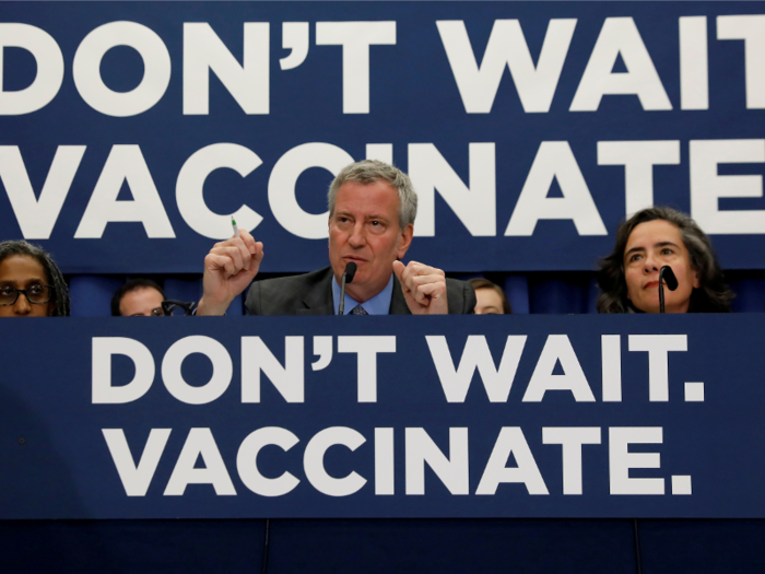 The outbreak is so severe that New York City Mayor Bill de Blasio declared the outbreak a public health crisis.