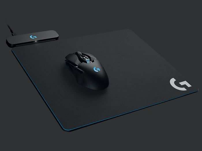  A great solution would be to build a mouse pad that wirelessly charges the mouse. For example, I have Logitech