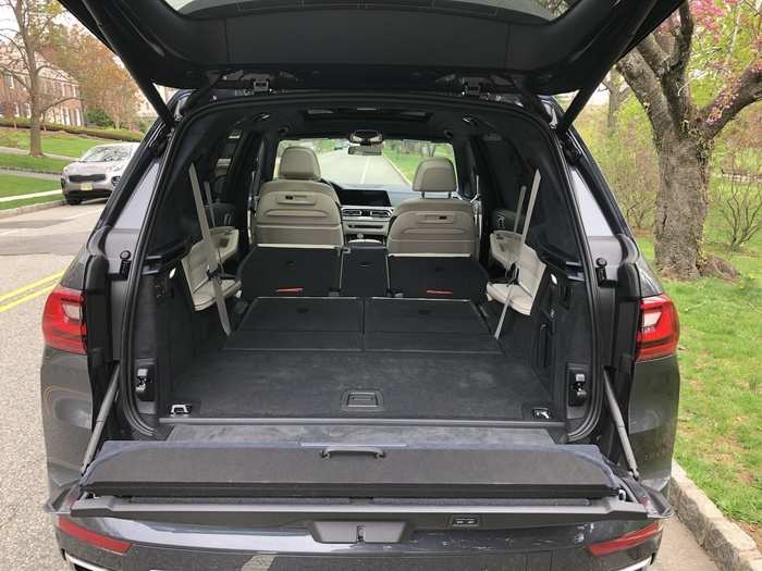 Drop all the seats and you could transport a pony. Note that the liftgate is also a split design.