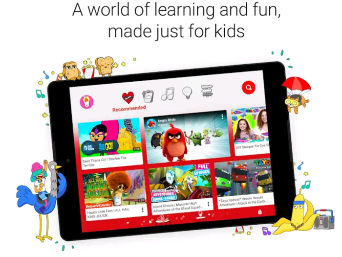 If you have kids, YouTube has a YouTube Kids mobile app that