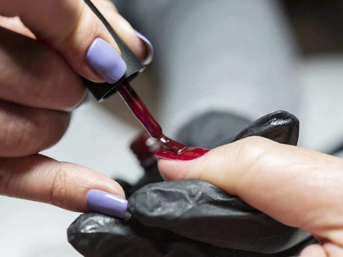 Nail hardeners and nail polishes can include formaldehyde, and some hair-smoothing products release formaldehyde gas into the air when heated.