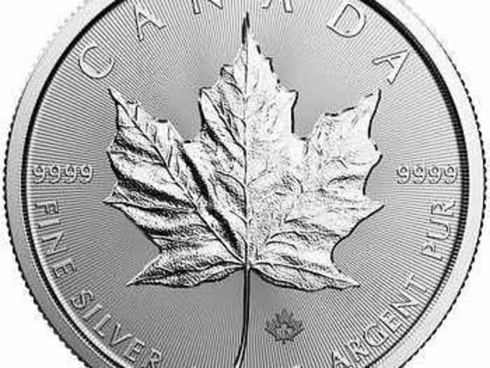 It also sells a maple-leaf-engraved silver coin in a case for about 40 Canadian dollars ...