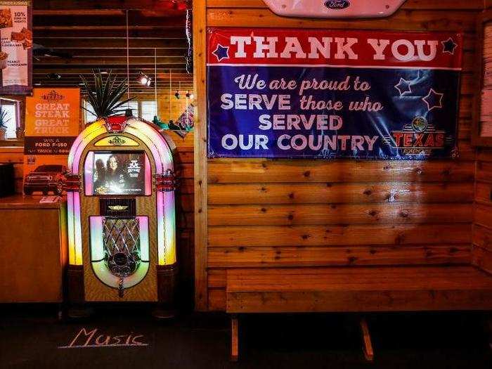 Texas Roadhouse has a rustic, uber-patriotic vibe that Outback definitely does not. Outback