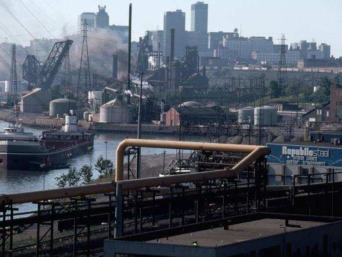 But by 1978, the Cuyahoga River had started to look a little better.