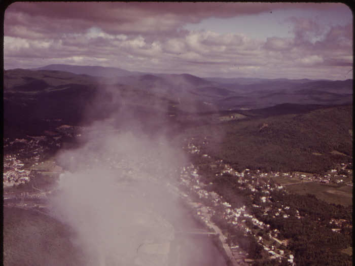 You could see the Androscoggin pollution from the air.