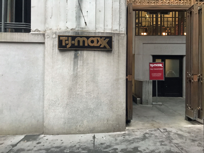 Next, we visited a TJ Maxx store in Manhattan