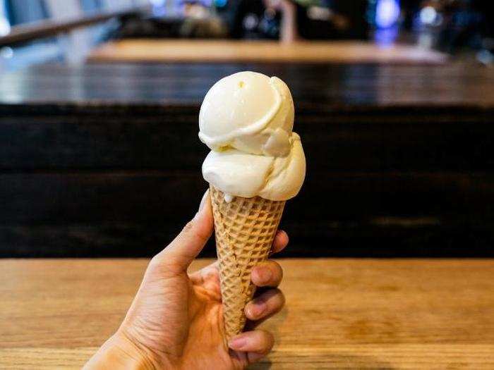 SHAKE SHACK — VANILLA CUSTARD CONE, $4.09. This one