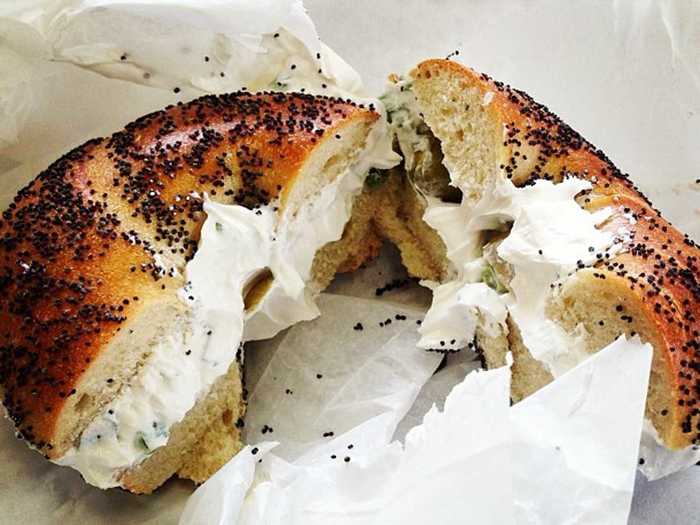 Bagels and cream cheese