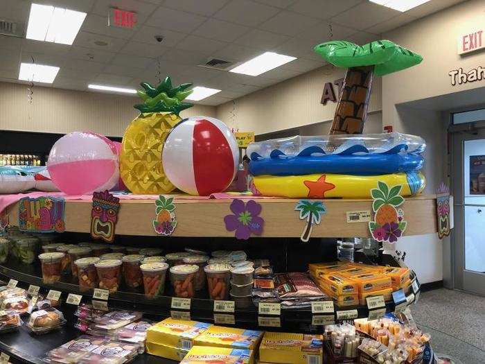 To celebrate the event, the store was decked out in luau-themed decorations, a touch that added to the friendly and festive atmosphere of the store.