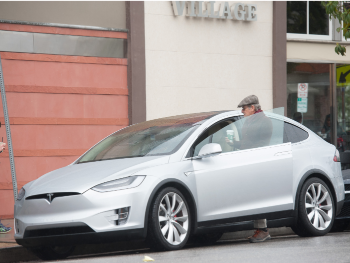 Spielberg has been seen driving around Los Angeles in a Tesla Model S ...