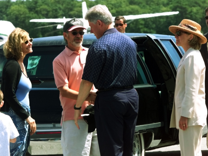 In the late 1990s, President Bill Clinton and First Lady Hillary Clinton spent at least two weekends at the Spielbergs